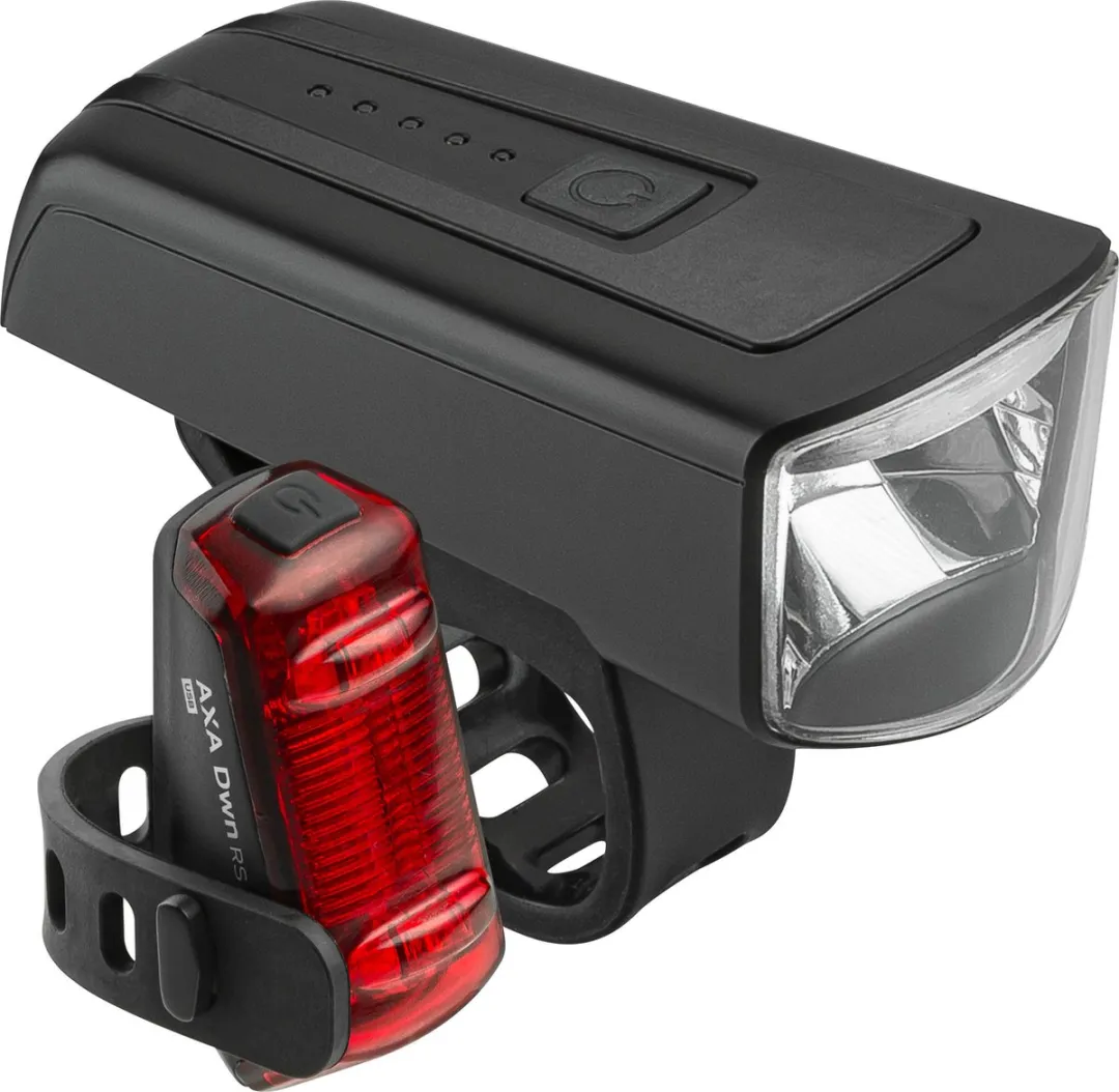 AXA Dwn Set 70 Lux Fietsverlichting USB Oplaadbaar