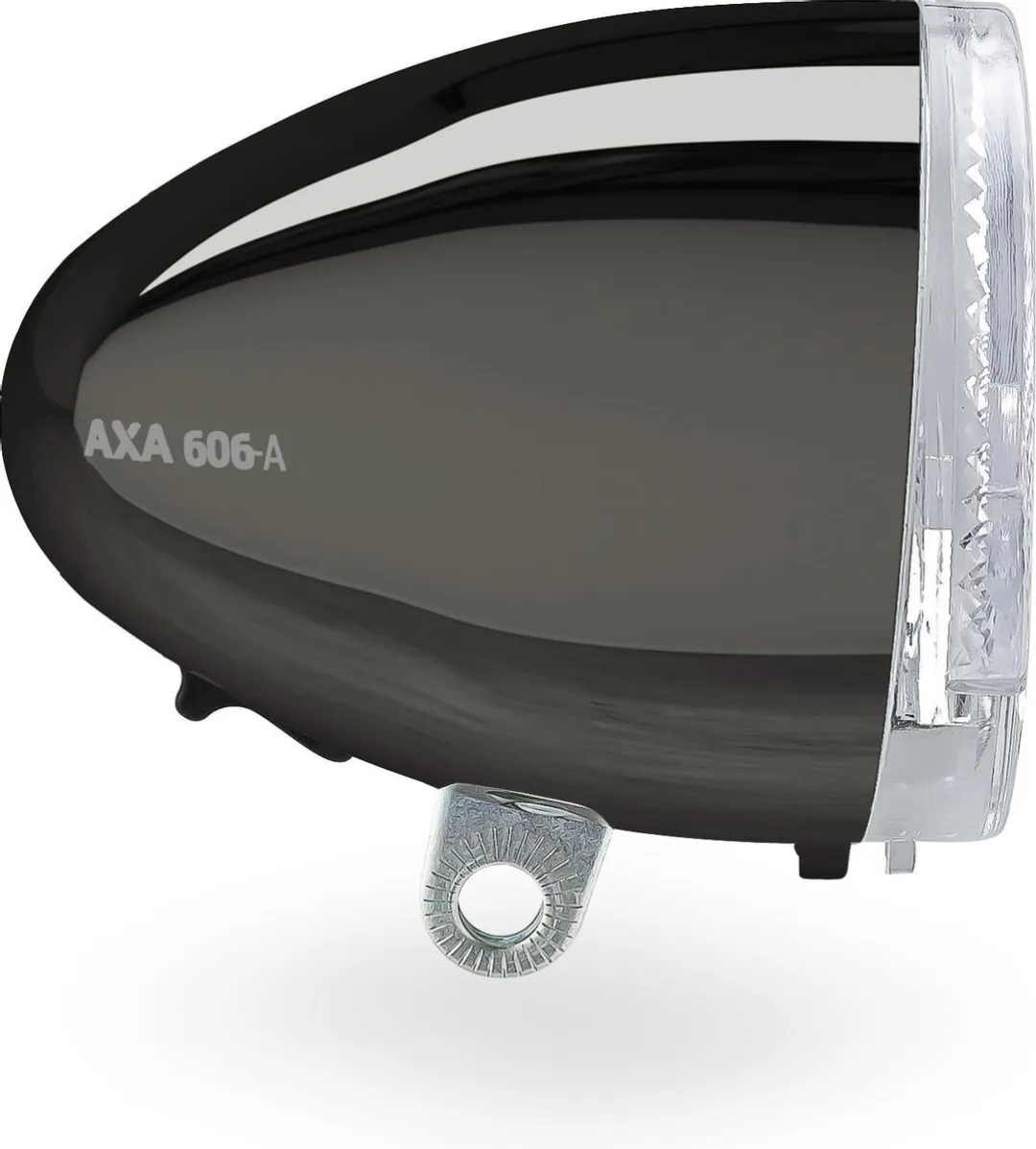 AXA 606 Auto Fietskoplamp - 15 Lux - Dynamo - Dark Chrome