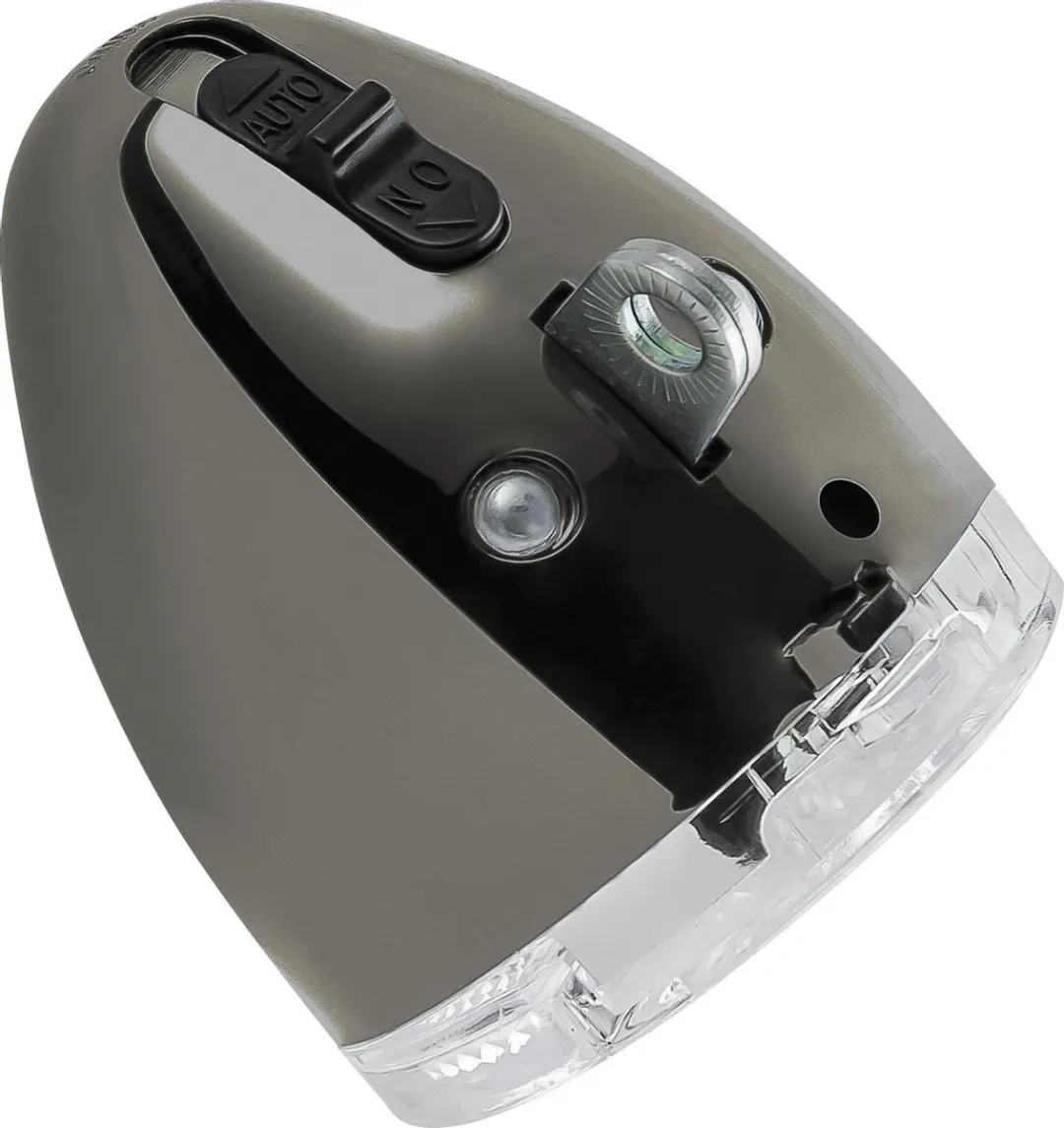 AXA 606 Auto Fietskoplamp - 15 Lux - Dynamo - Dark Chrome