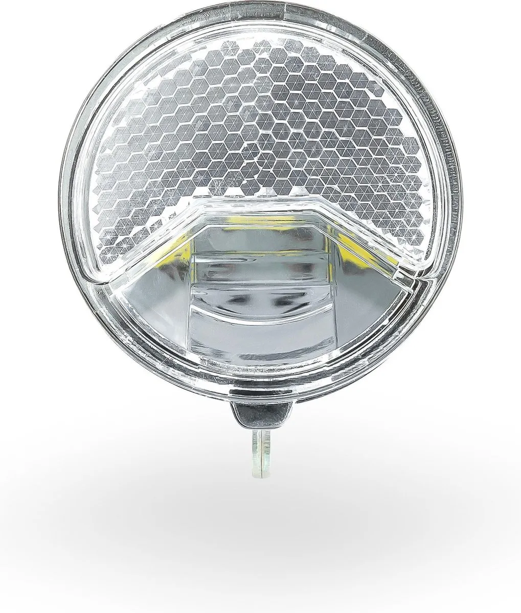 AXA 606 Auto Fietskoplamp - 15 Lux - Dynamo - Dark Chrome