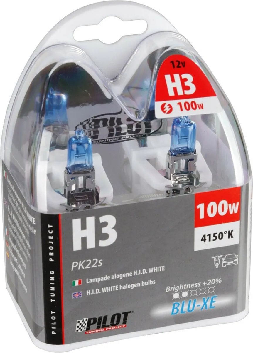 Lampa 12V H3 Halogeen Koplampen - Blauw - Set van 2