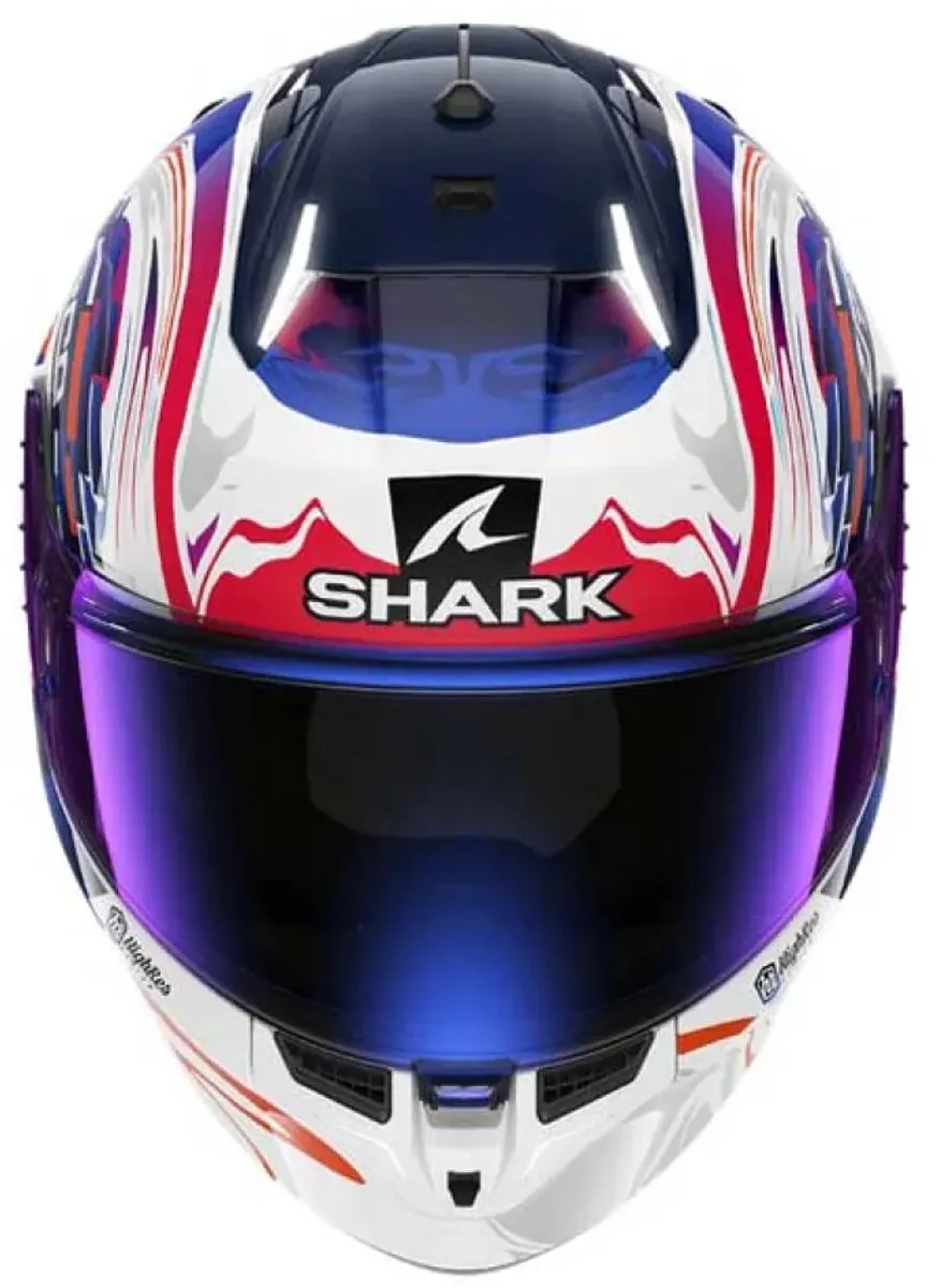 Shark Skwal i3 Replica Zarco GP Helm - M - Wit/Violet/Blauw