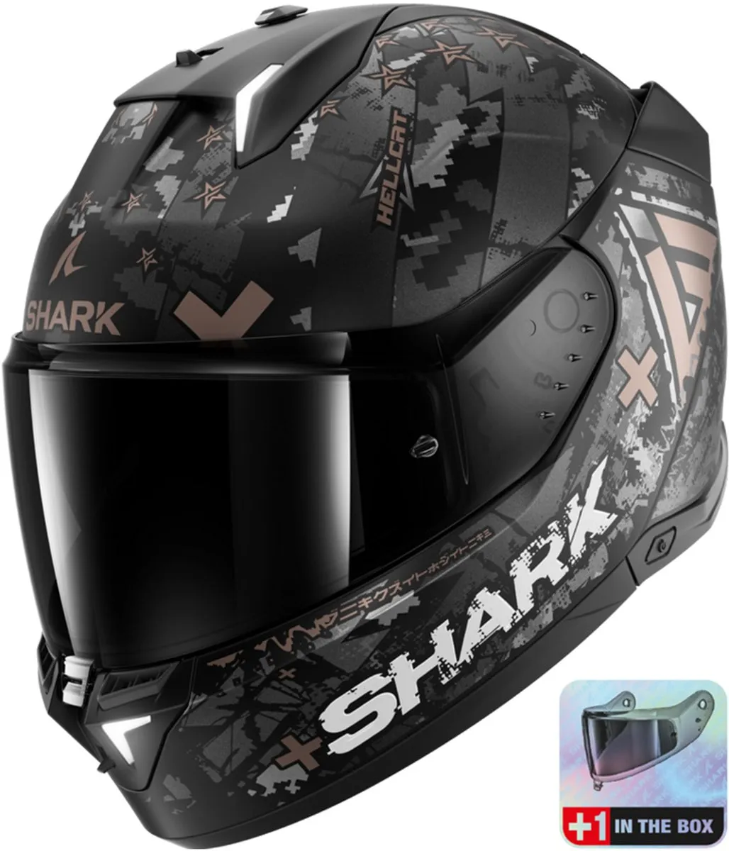 Shark Skwal i3 Hellcat Mat Black Chrom Anthracite - S
