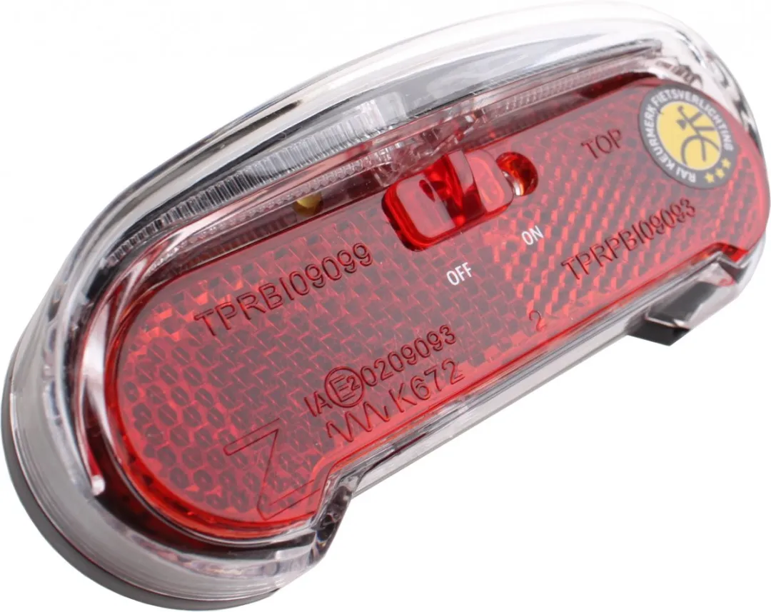 AXA Riff Battery Achterlicht - 600m Zichtbaarheid - Rood