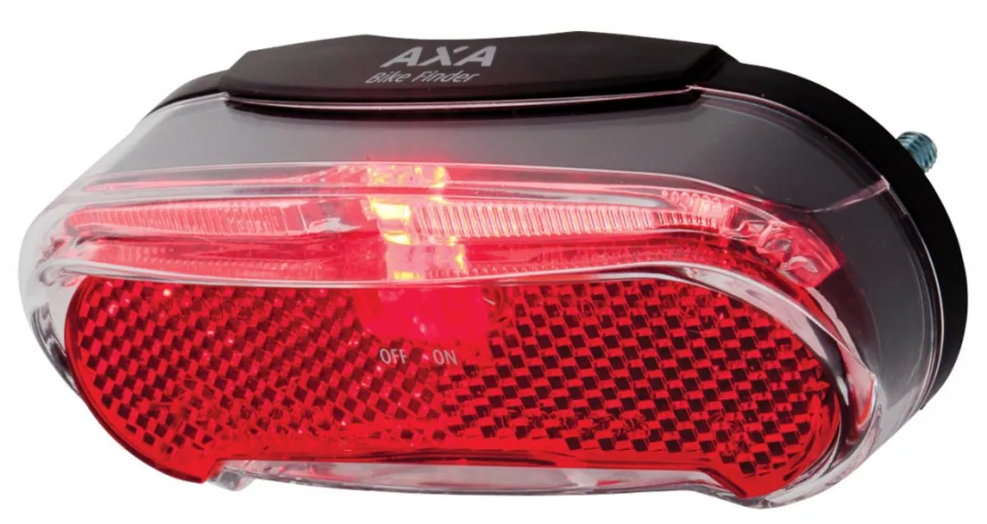 AXA Riff Battery Achterlicht - 600m Zichtbaarheid - Rood