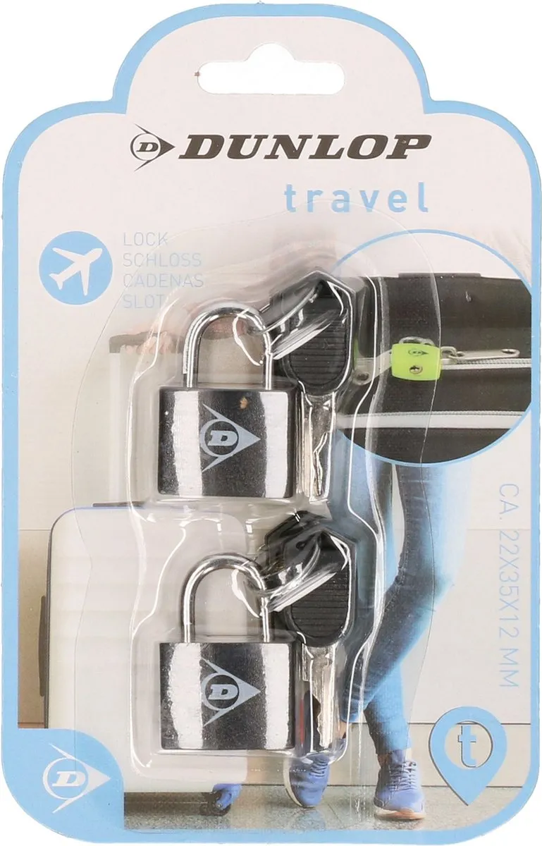 Dunlop Bagagesloten 2 Stuks - Zwart