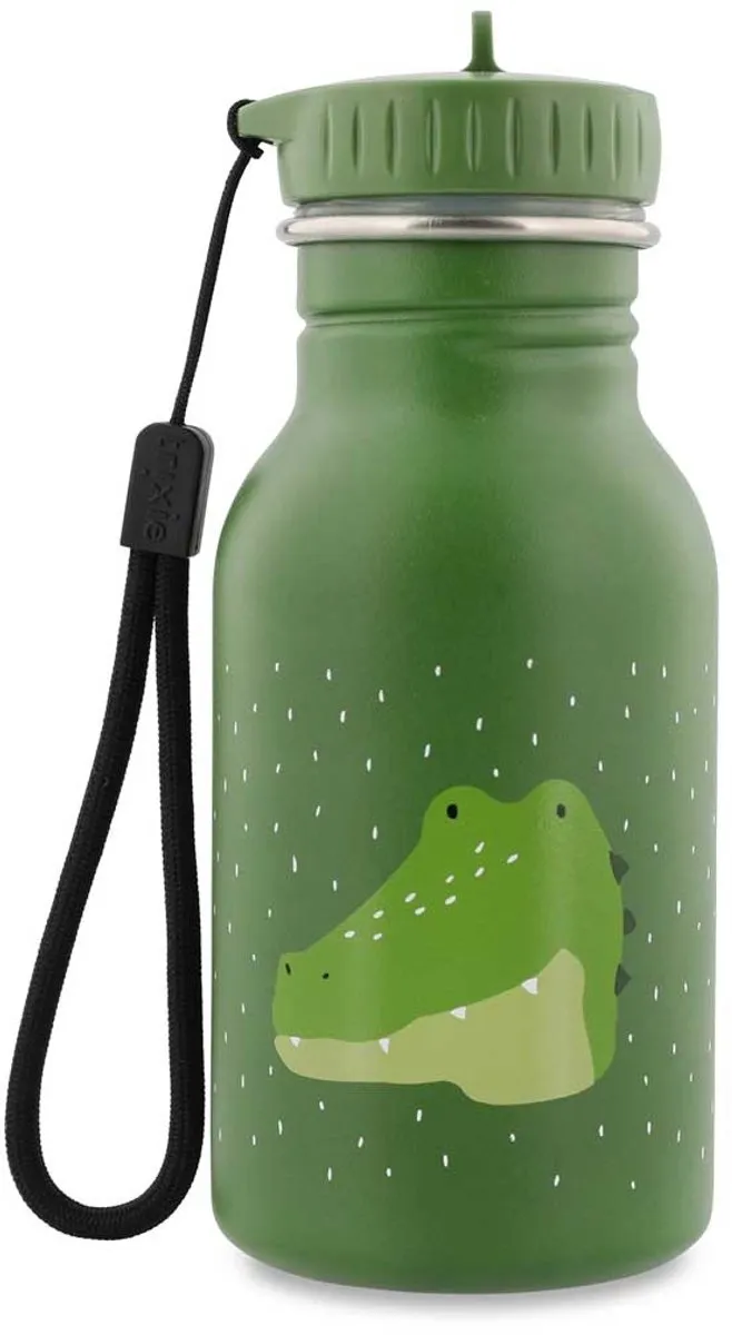 Trixie Mr. Alligator RVS Waterfles 350ml - Groen