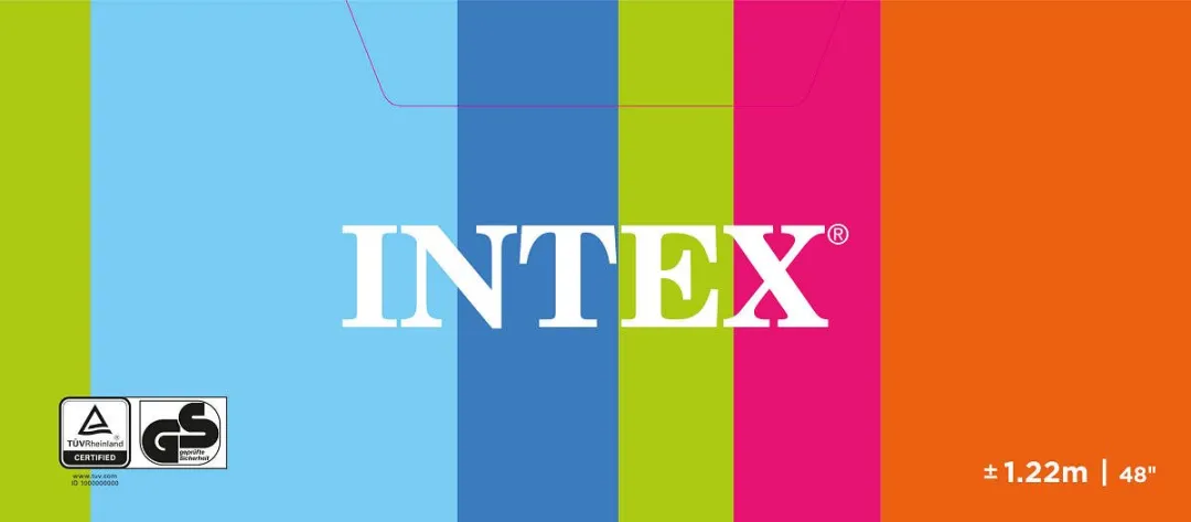 Intex Kunststof Peddels 122cm - Zwart