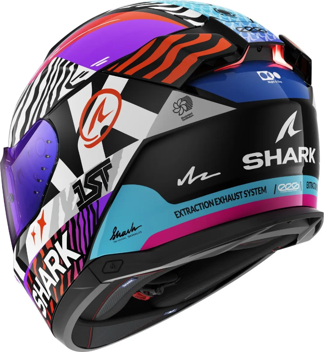Shark Skwal i3 Speed Fancy Helm - S - Oranje/Zwart/Wit