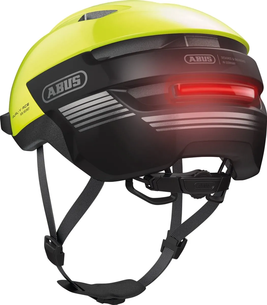 ABUS Purl-Y ACE Helm - Signalyellow - Maat M