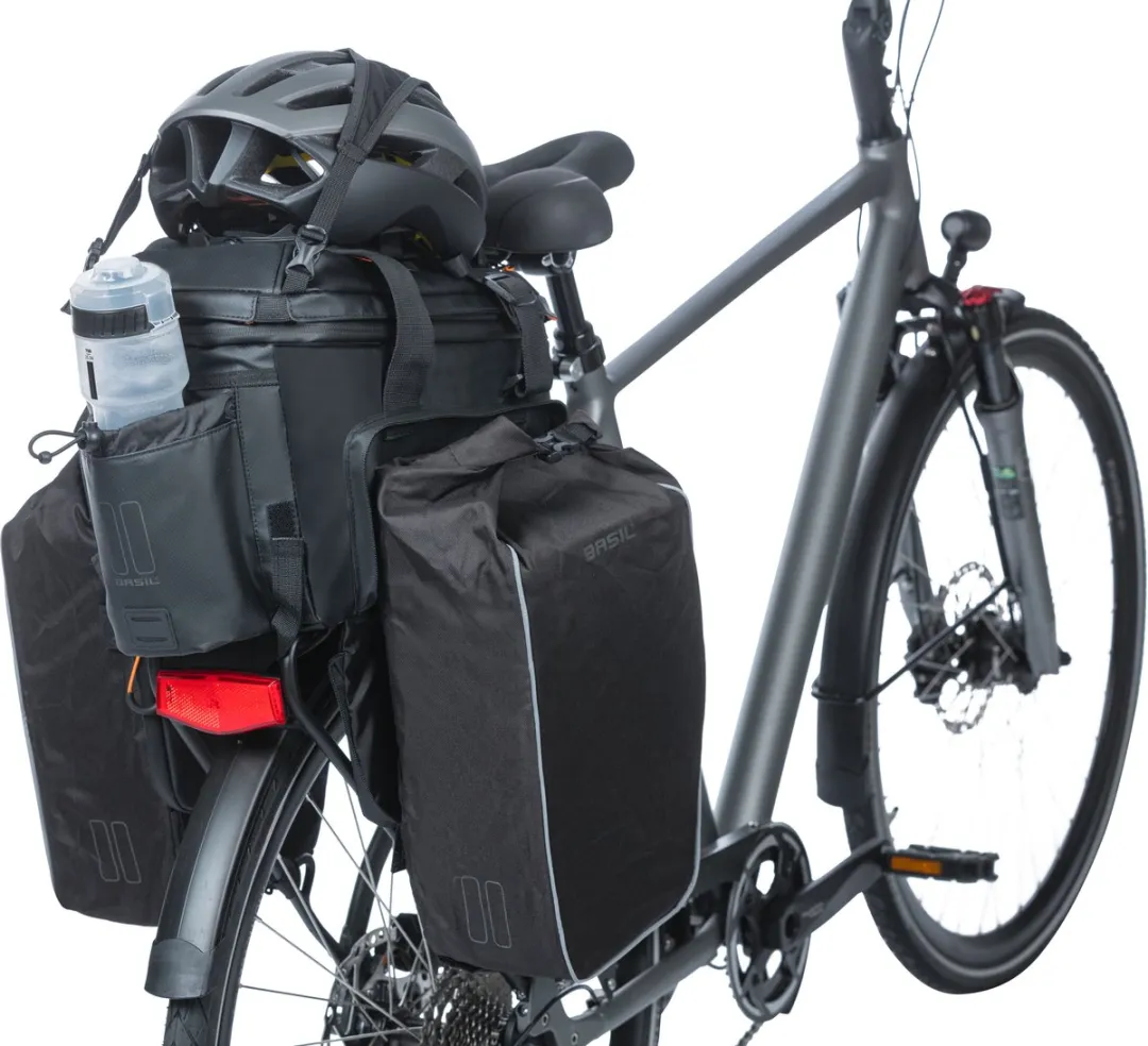Basil Miles XL Pro Bagagedragertas 36L - Zwart/Oranje