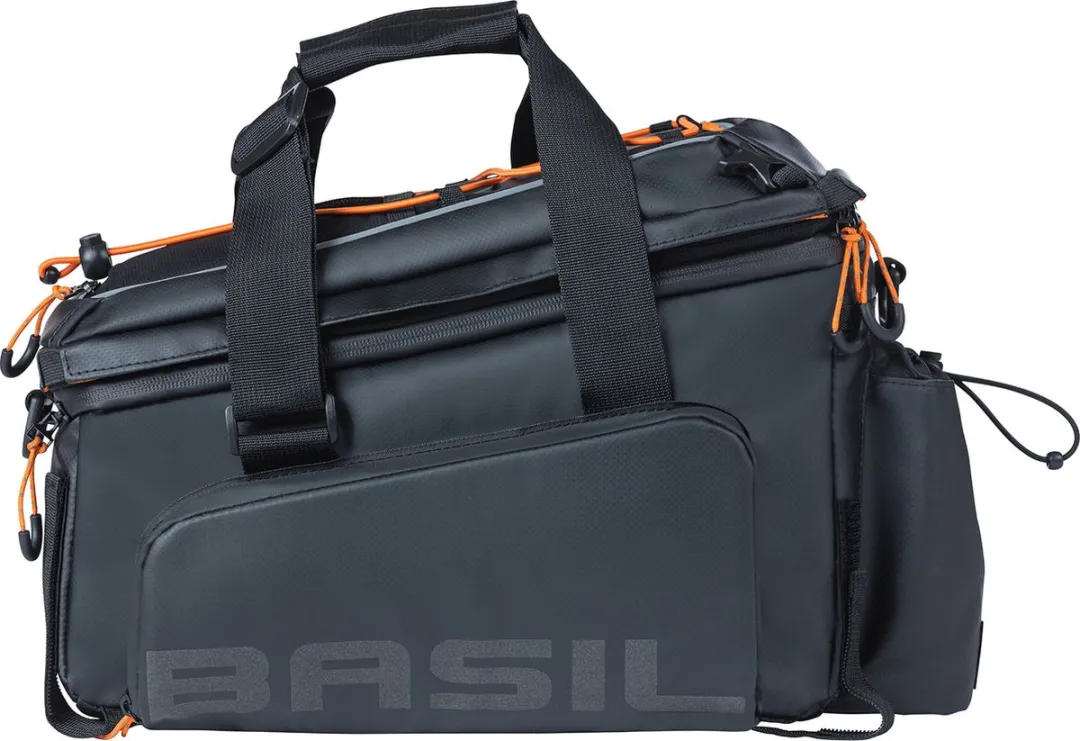 Basil Miles XL Pro Bagagedragertas 36L - Zwart/Oranje
