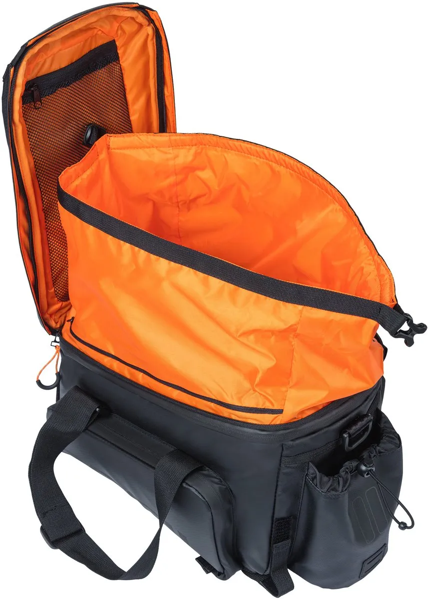 Basil Miles XL Pro Bagagedragertas 36L - Zwart/Oranje - afbeelding 6 van 6