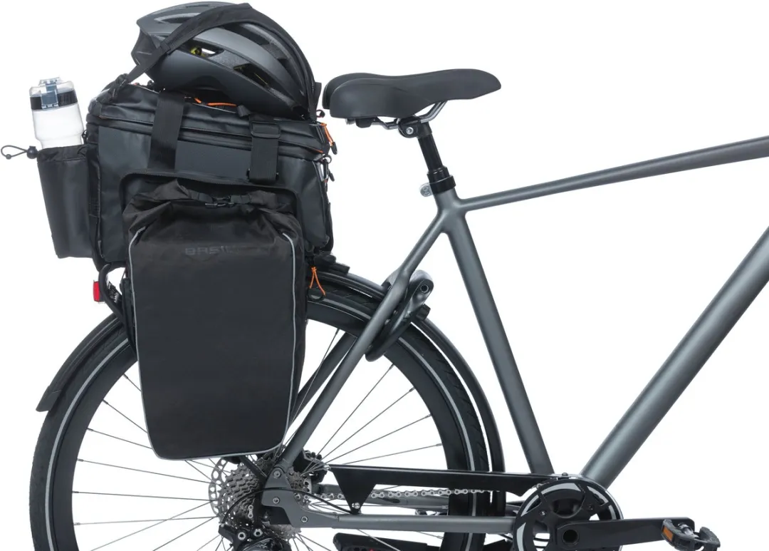 Basil Miles XL Pro Bagagedragertas 36L - Zwart/Oranje