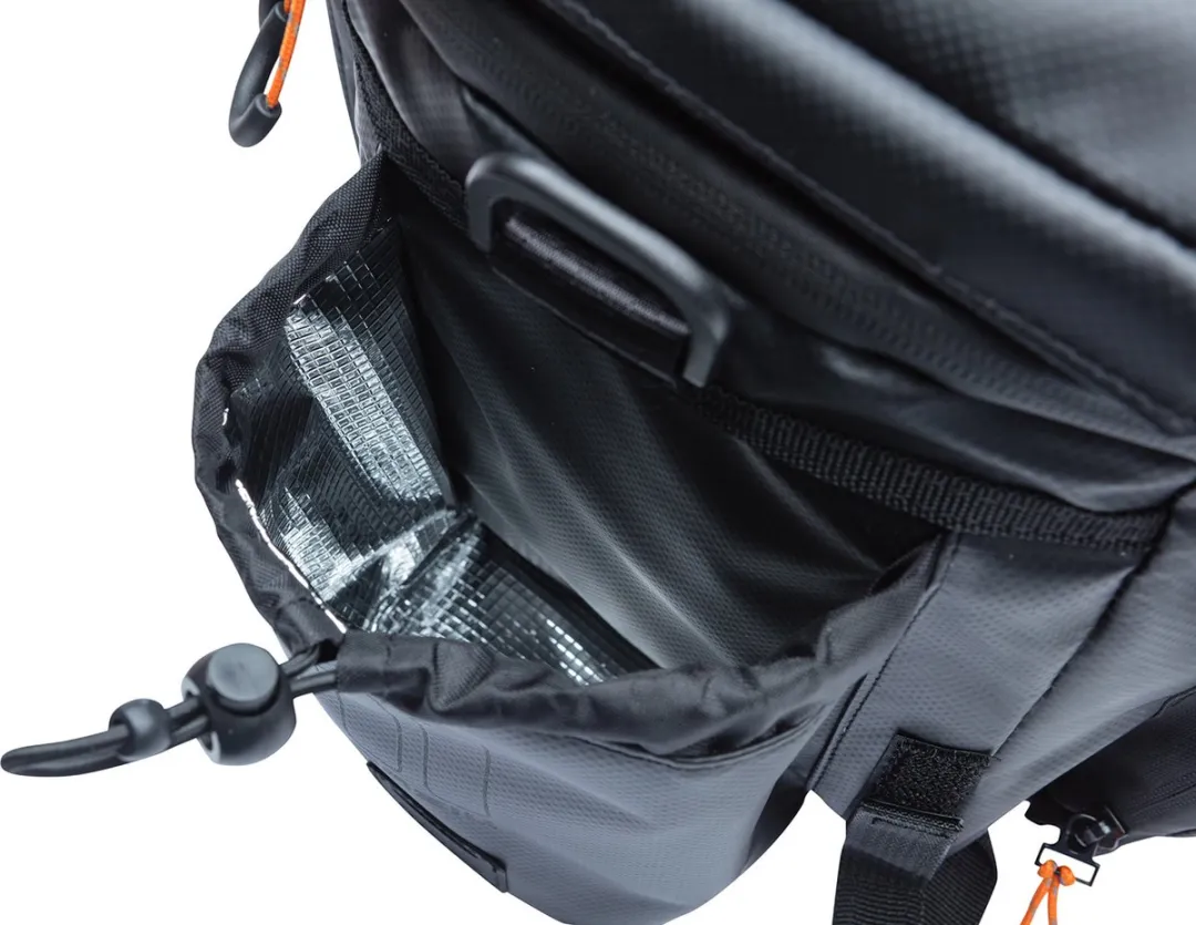 Basil Miles XL Pro Bagagedragertas 36L - Zwart/Oranje