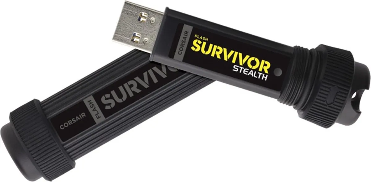 Corsair Survivor Stealth V2 USB-stick 128GB - Aluminium