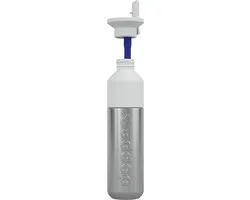 Dopper Steel 490ml Flip Straw - 20 Stuks (5x4) - Wit/RVS
