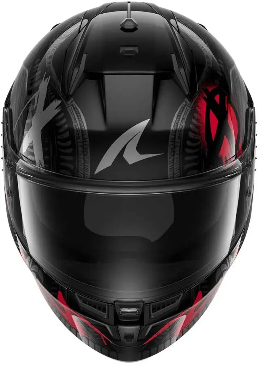 Shark D-Skwal 3 Shiever Helm - S - Rood/Zwart/Anthraciet
