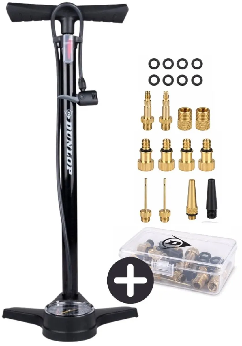 Dunlop Fietspomp 180 PSI met Drukmeter