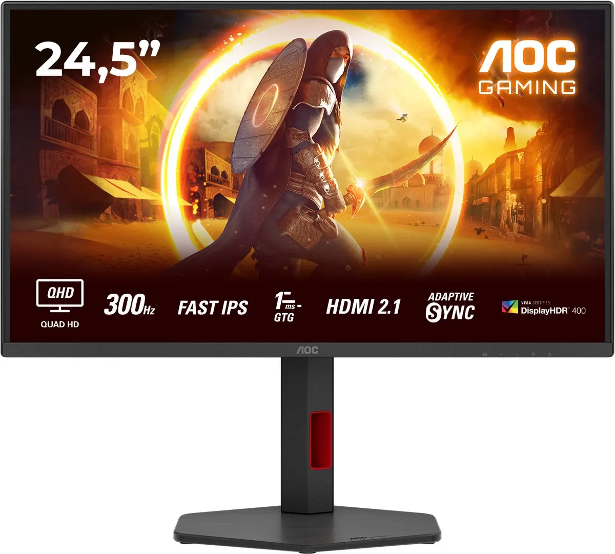 AOC G4 Q25G4SR Gaming Monitor - 25" - Quad HD - 300Hz - HDR400