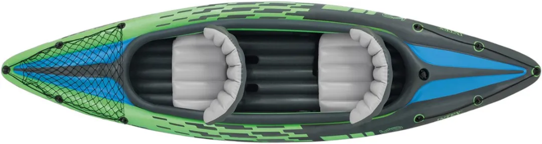 Intex Challenger K2 Kayak - 2 Personen - Groen/Blauw/Zwart