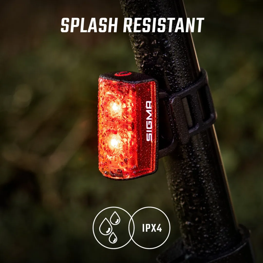 Sigma BUSTER RL 80 Fiets Achterlicht - 80 Lumen - Oplaadbaar - Zwart