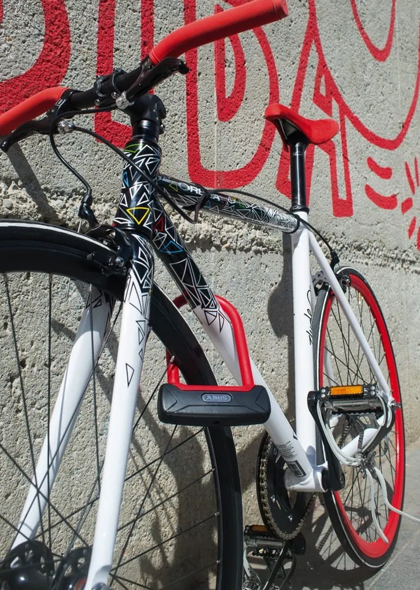 ABUS Granit Plus 640/135HB150 Beugelslot - Zwart/rood