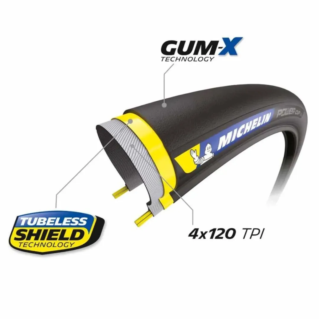 Michelin Power Cup Buitenband 28-622 TLR - Zwart