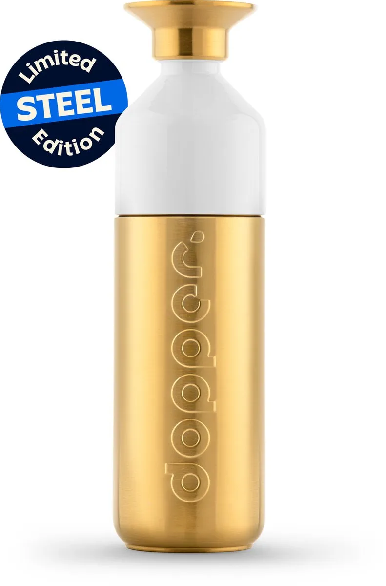 Dopper Steel Drinkfles 800ml - Goud - Gerecycled roestvrij staal