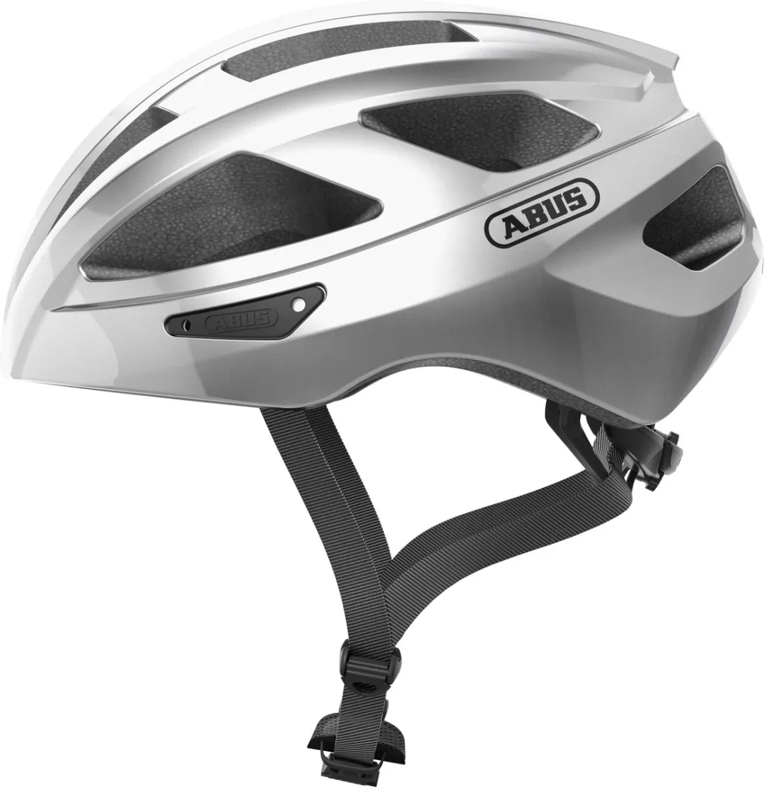 ABUS Macator Fietshelm M - Zilver