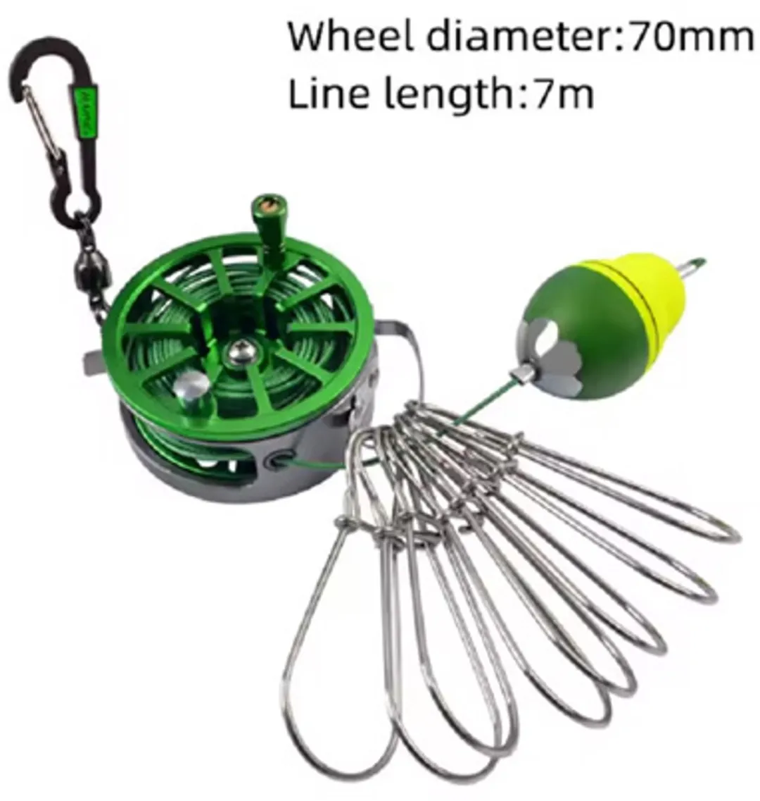 RedParrot Sleutelhanger Vishengel 7m - Groen