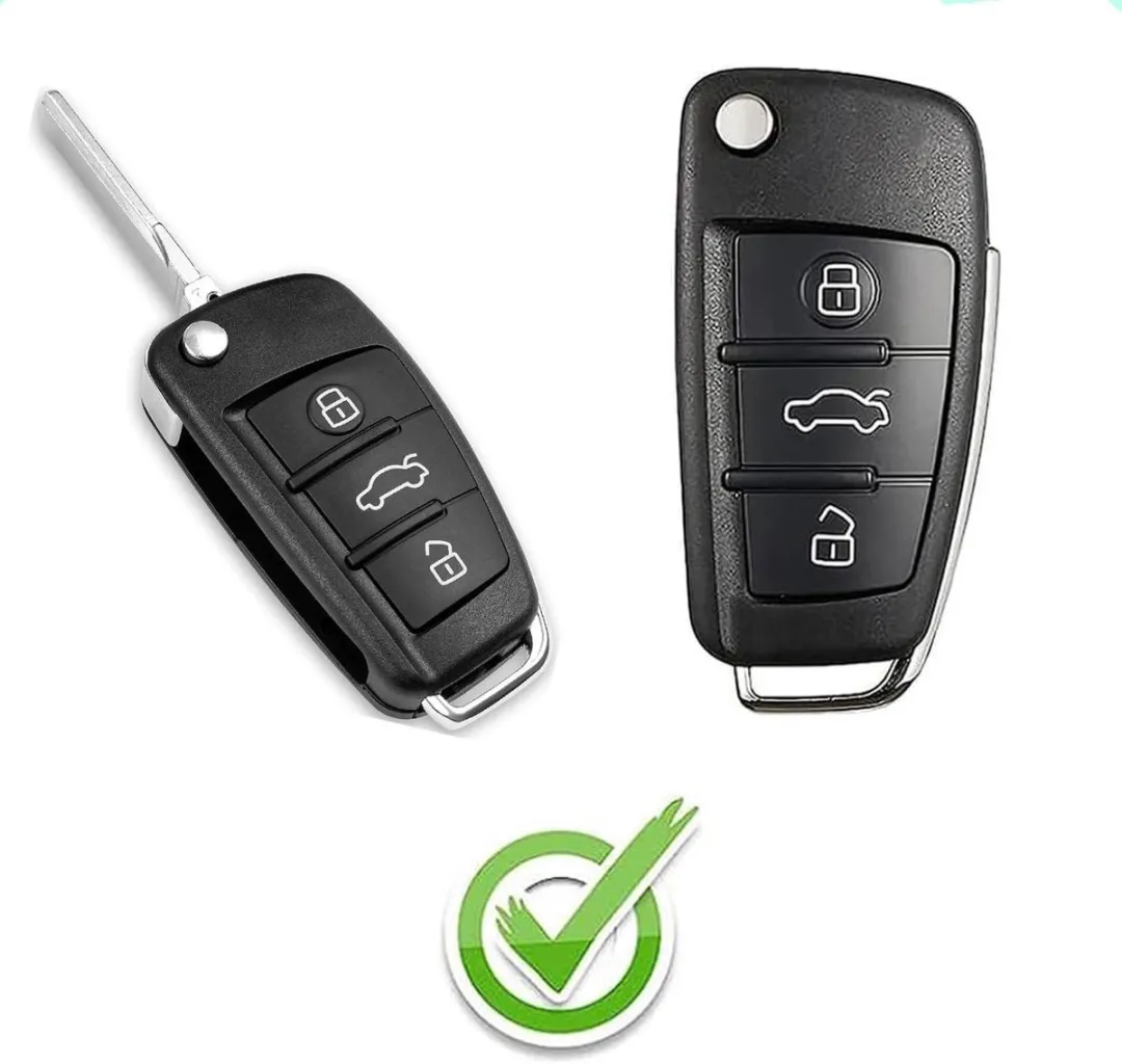 Audi Allecto Premium Autosleutelhoes - 3-knops - Wit