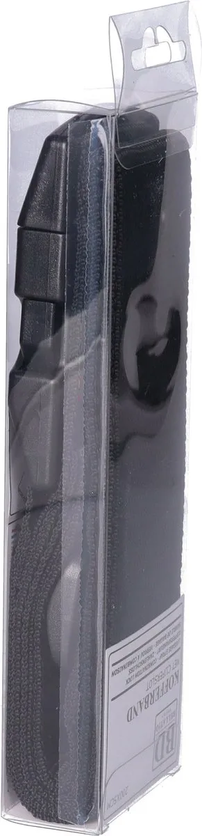 Bellatio Design Bagageriem 200x6cm - Zwart
