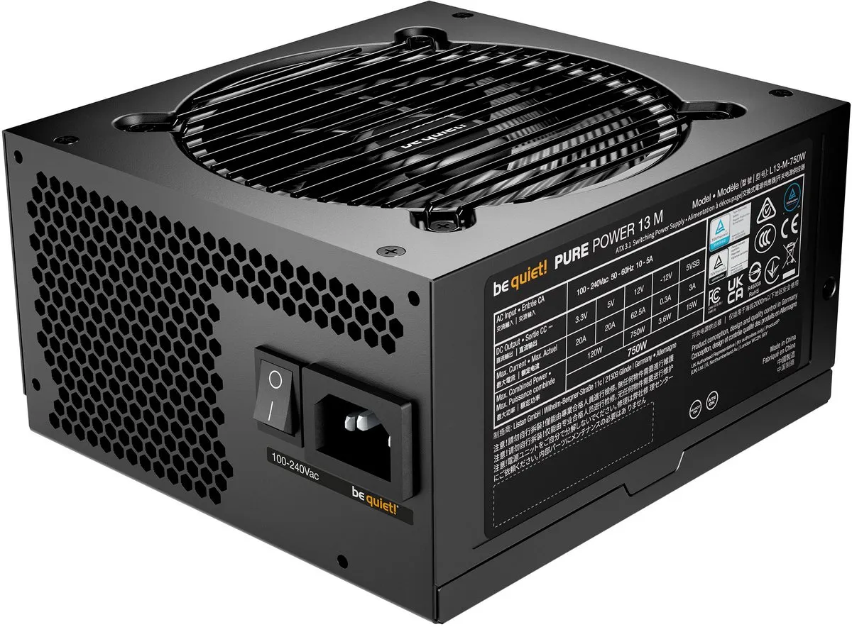 be quiet! Pure Power 13 M BP026EU 750W Voeding - Volledig modulair