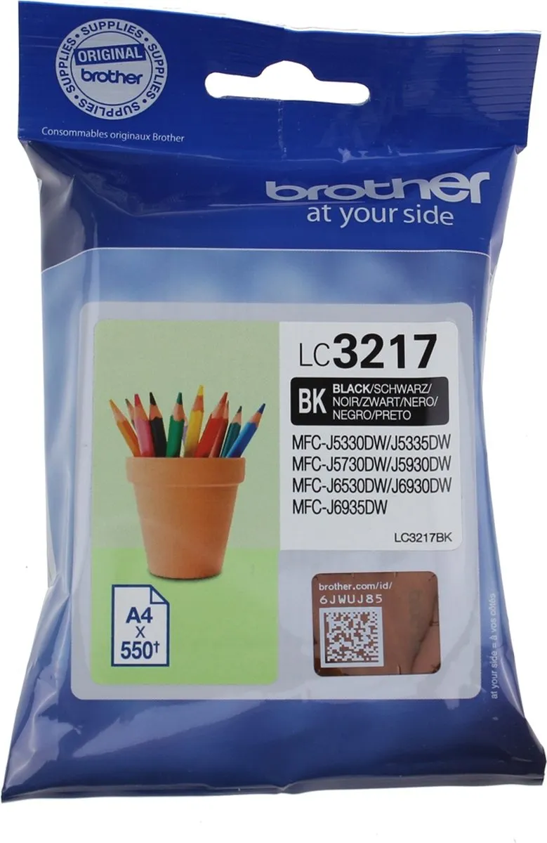 Brother LC-3217BK Inktcartridge - Zwart