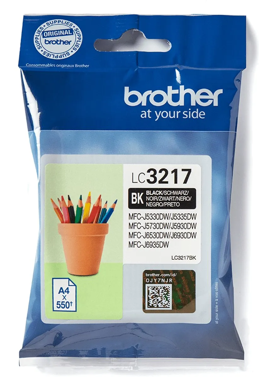 Brother LC-3217BK Inktcartridge - Zwart