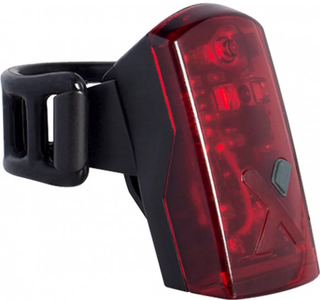 AXA Greenline USB Fiets Achterlicht - 1 LED Zadelpen - Zwart - afbeelding 4 van 6