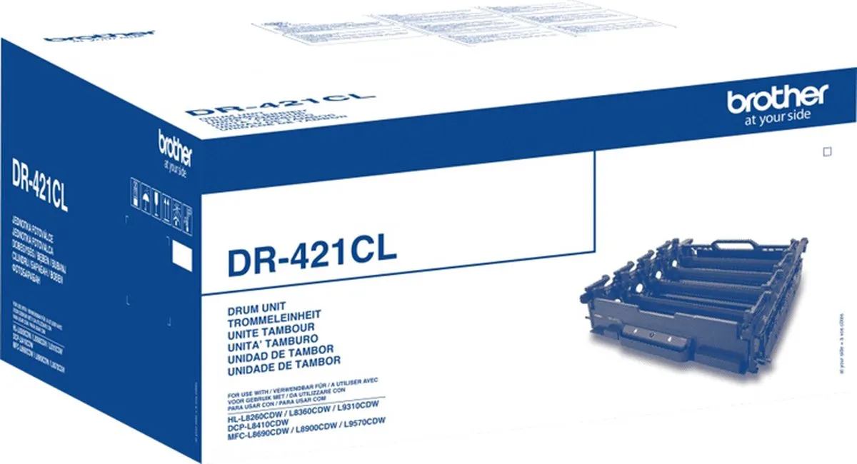 Brother DR421CL Printerdrum - 30.000 pagina's - Zwart