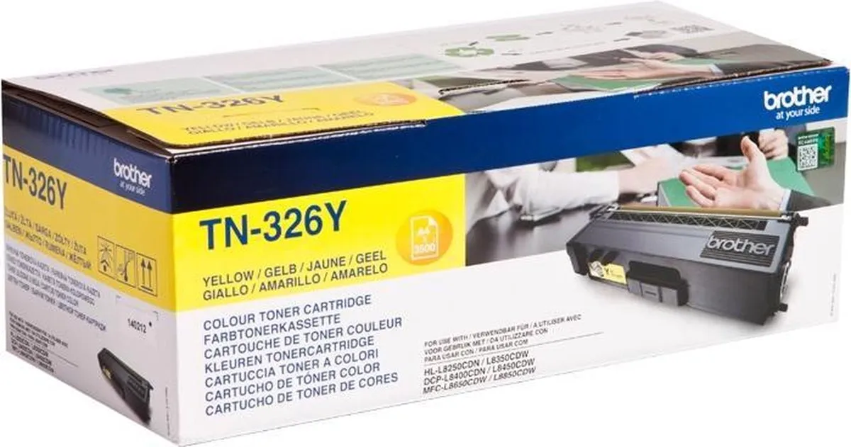 Brother TN-326Y Tonercartridge Geel - 3500 pagina's - afbeelding 4 van 6