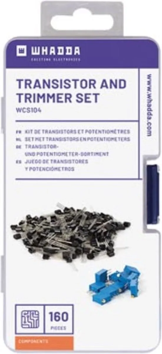 Whadda Transistors & Potentiometers Set - 50 Stuks