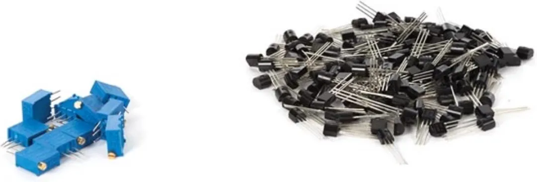 Whadda Transistors & Potentiometers Set - 50 Stuks