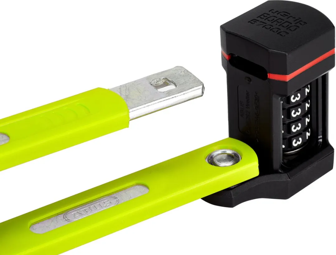 ABUS Bordo Ugrip 5700c Vouwslot - 80cm - Geel - afbeelding 5 van 6