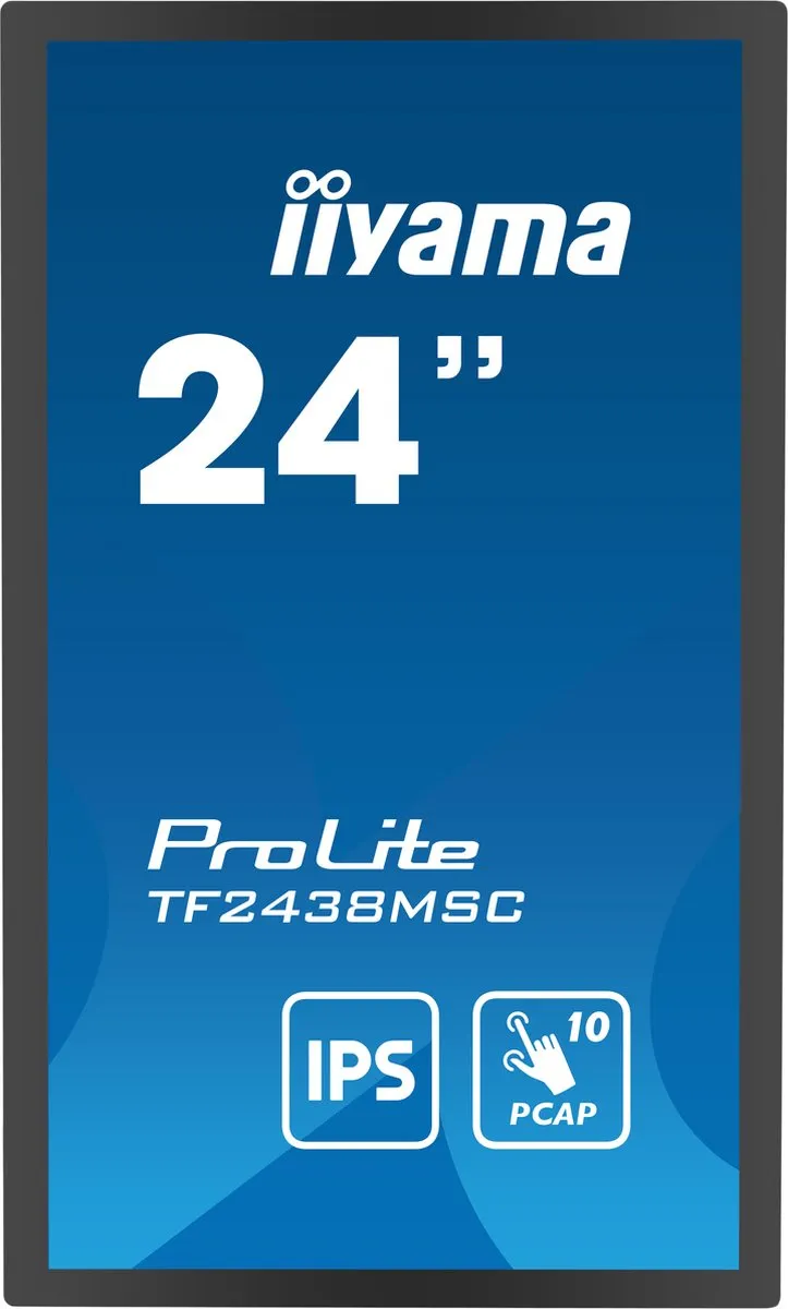 iiyama TF2438MSC-B1 Beeldkrant 24" Touchscreen - 600 cd/m² - Zwart
