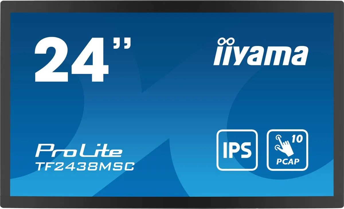 iiyama TF2438MSC-B1 Beeldkrant 24" Touchscreen - 600 cd/m² - Zwart