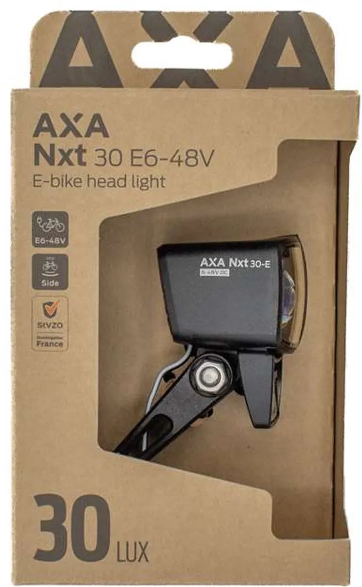 AXA Nxt 30 E-bike Koplamp 30 Lux - Zwart