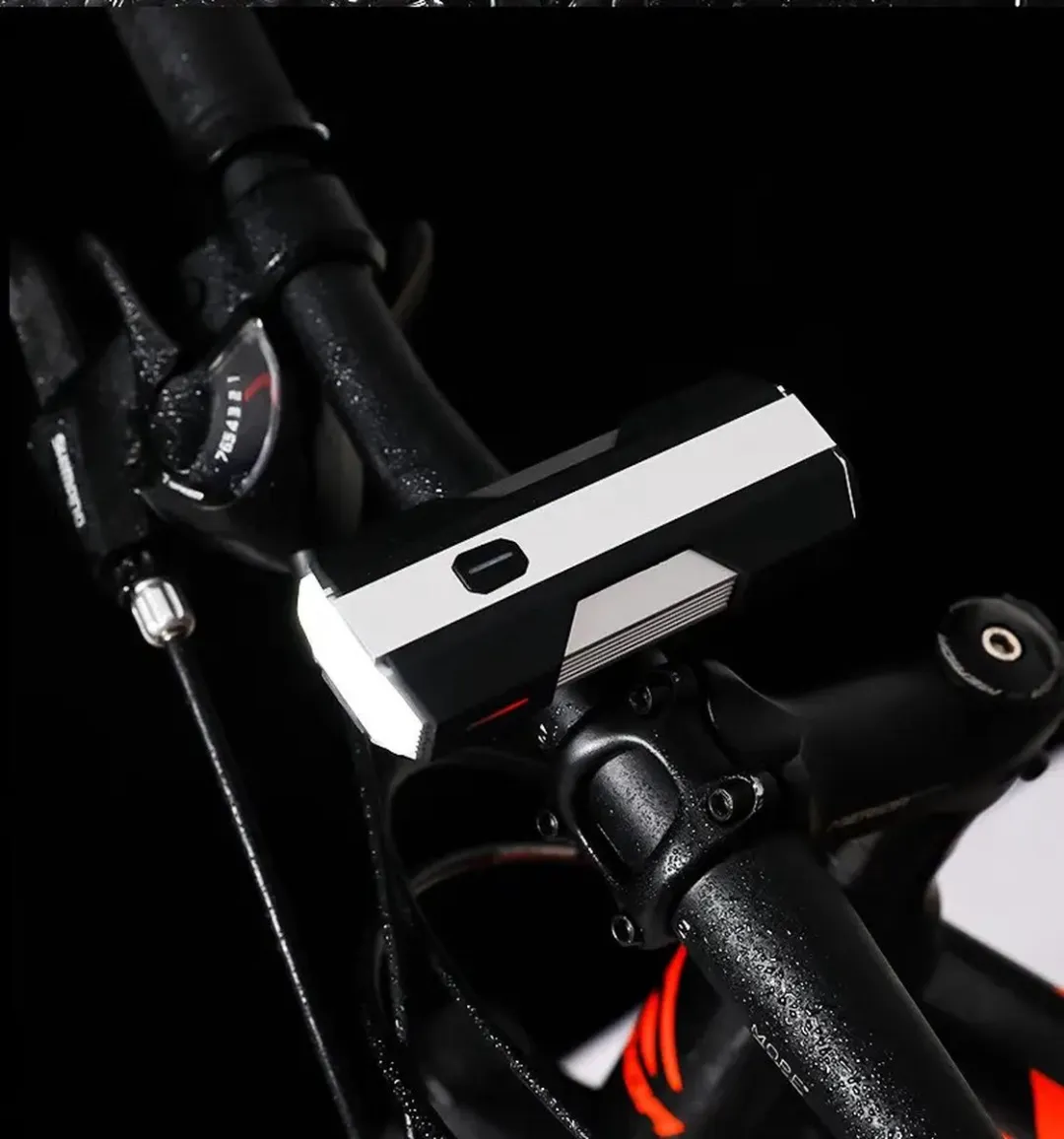 Morelia LED Fietslamp Set - Voor- en Achterlicht 100 Lux - Zwart/Zilver