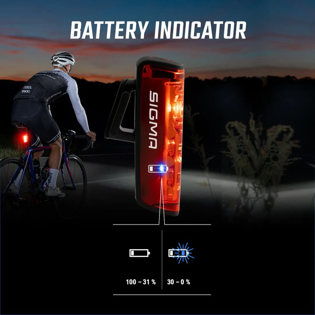 Sigma Blaze Flash USB Fiets Achterlicht - Zwart