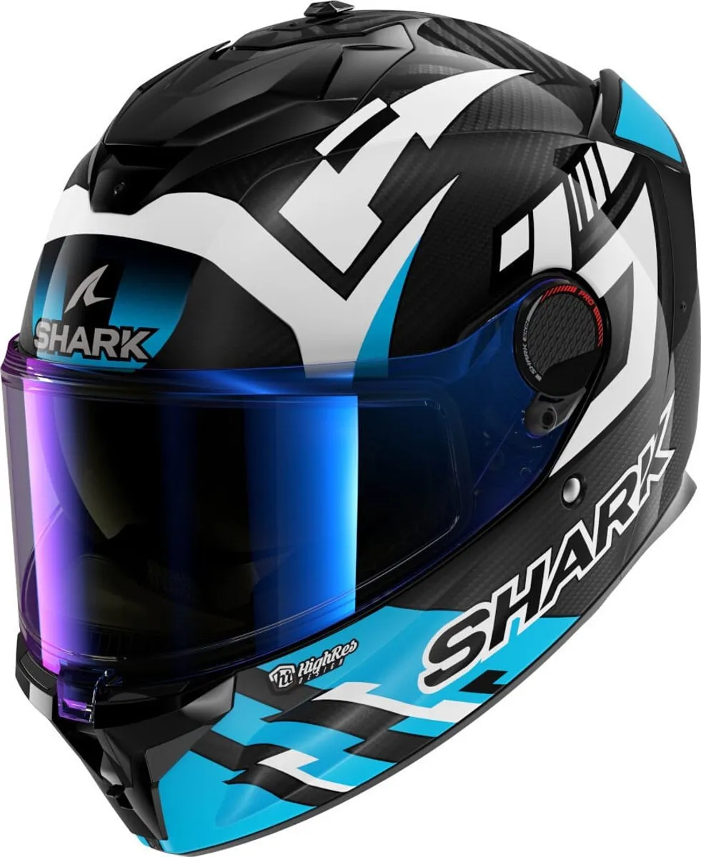 Shark Spartan GT Pro Carbon Zarco Track Racer Helm