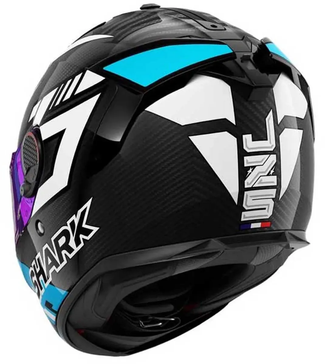Shark Spartan GT Pro Carbon Zarco Track Racer Helm - XL - Wit/Blauw