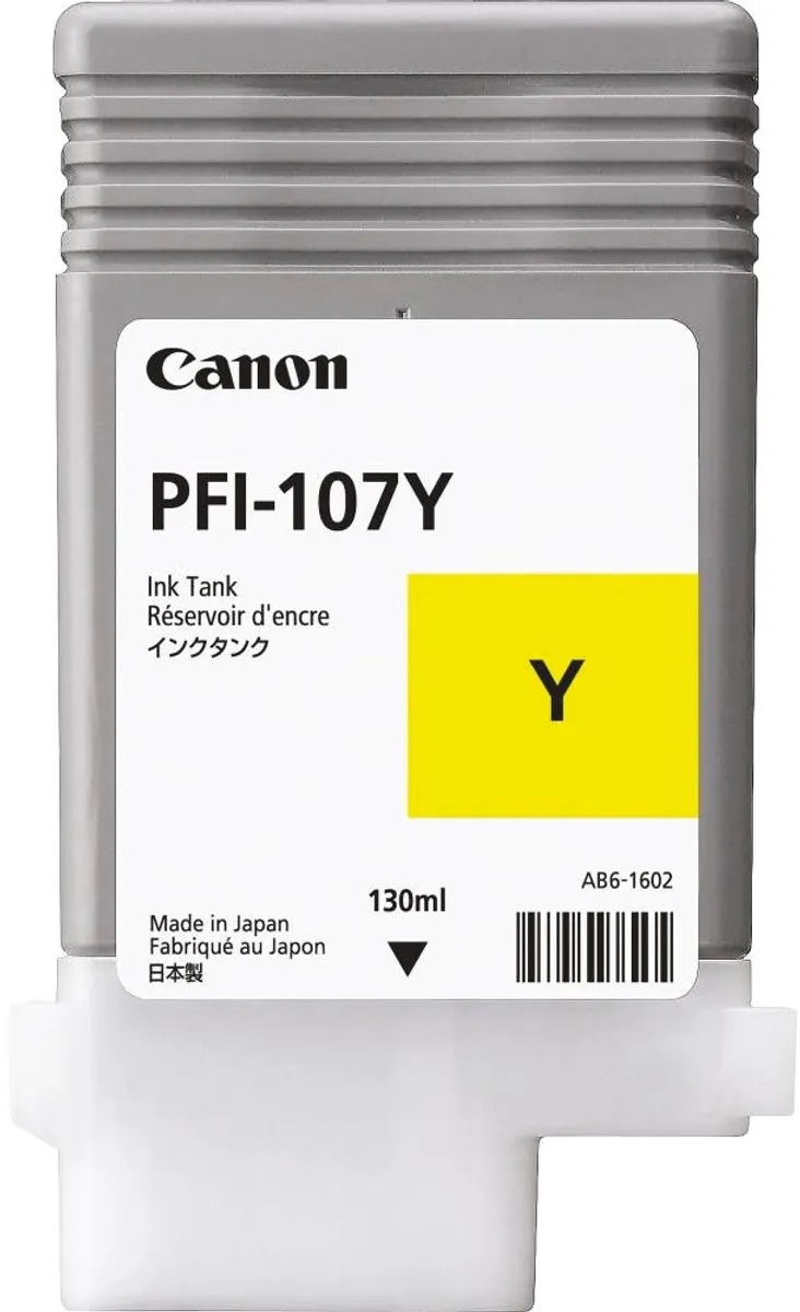 Canon PFI-107 Geel Inktcartridge - 130ml